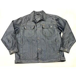 Vintage Y2K SouthPole 2K Team Denim Trucker Jacket XL Blue Heavyweight